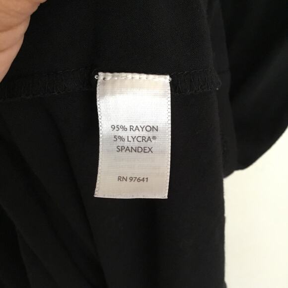 J. Jill 95% rayon 5% Lycra Spandex Black Sleeveless Tunic Dress Size S - Picture 4 of 6